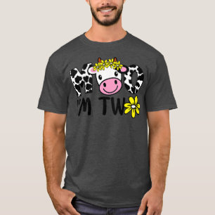 T-shirt Enfants Mooo Je suis deux adorable vache fermier B