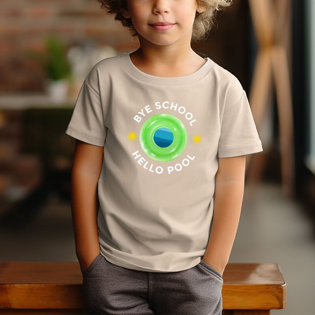 T-shirt Enfants Neon Lime Piscine verte Amusement (Créateur téléchargé)