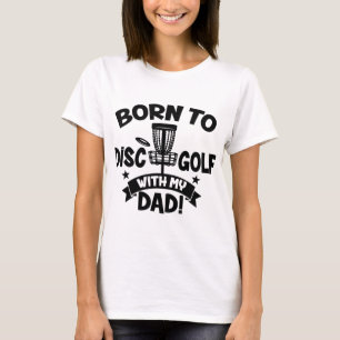 T-shirt Enfants Nés À Disque Golf Avec Mon Papa Disque Gol