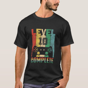 T-shirt Enfants Niveau 10 Complet - 10e Joueur Anniversair