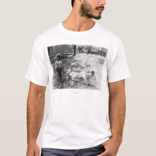 T-shirt Enfants noirs avec la photographie de chariot