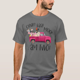 T-shirt Enfants Oink Baa Moo Je Suis Deux Animaux De Ferme