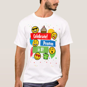 T-shirt Enfants ou garçons colorés de fête d'anniversai