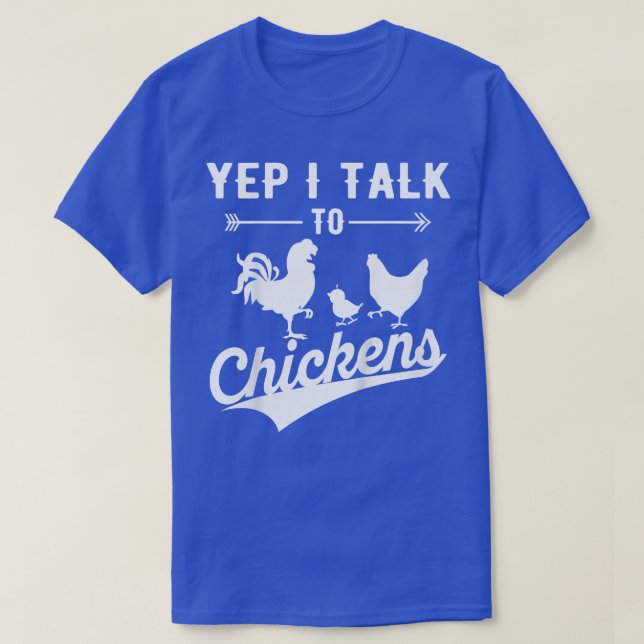 T-shirt Enfants Oui Je Parle Aux Poulets, Drôle Paysan Pou (Design devant)