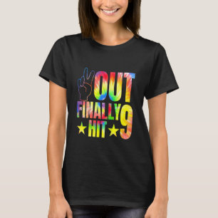 T-shirt Enfants Paix dehors Finalement frappé 9 ans 9e ann