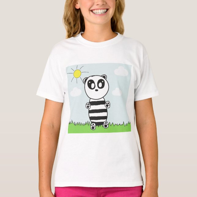 T-shirt Enfants Panda  (Devant)