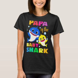 T-shirt Enfants Papa De L'Anniversaire Shark Maman Corresp