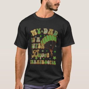 T-shirt Enfants Parachutiste Papa Me Mon Père Est Un Super