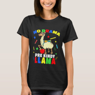 T-shirt Enfants Pas De Drame Pré Kindy Lama Retour À L'éco