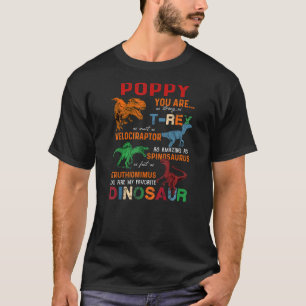 T-shirt Enfants Pavot Vous Êtes Mon Dinosaure Favori Père