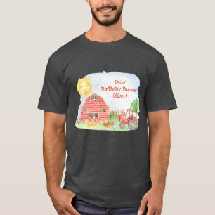 T-shirt Enfants paysan fête d'anniversaire jumelage famill