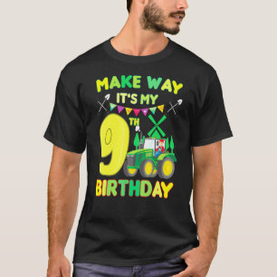 T-shirt Enfants paysans Anniversaire Faire place à mon 9e