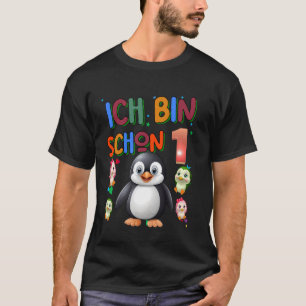 T-shirt Enfants Penguin Anniversaire 1 Penguin 1er Anniver