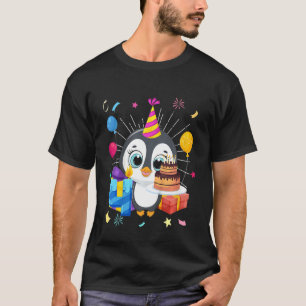 T-shirt Enfants Penguin Anniversaire 4 Penguin 4e Annivers