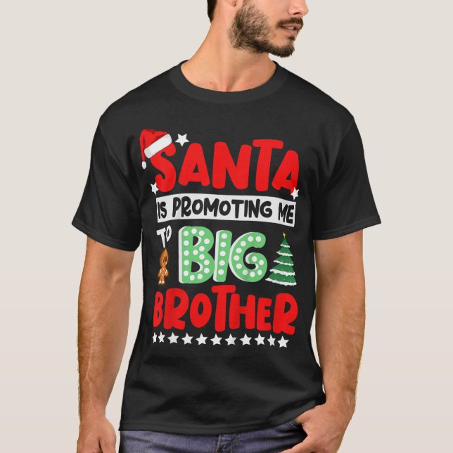 T-shirt Enfants Père Noël me promeut à Big Brother Christm (Devant)