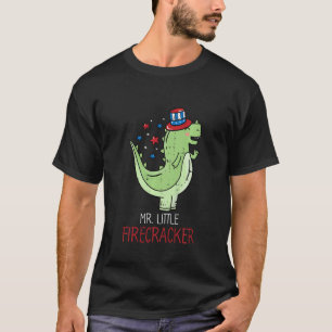 T-shirt Enfants Petit Pétard 4 juillet Cute Dinosaur