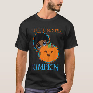 T-shirt Enfants Petite Citrouille Dans Le Patch Black Mela