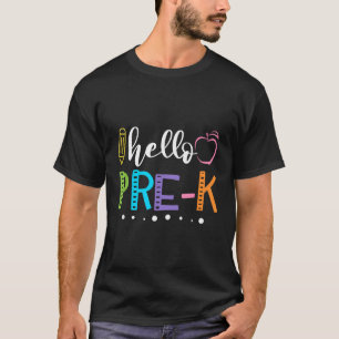 T-shirt Enfants Petite Miss Kindergarten Mignonne Retour À