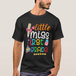 T-shirt Enfants Petite Miss Première Année Retour À L'Écol