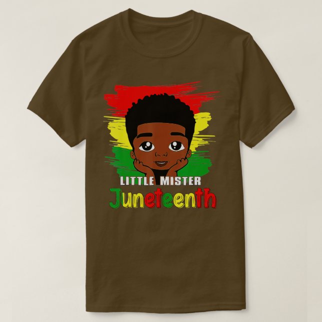 T-shirt Enfants Petite Mister Junetdix Black Boy Toddler P (Design devant)