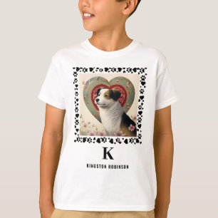 T-shirt Enfants Photo Monogramme & Nom Enfants Personnalis