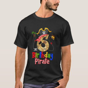 T-shirt Enfants Pirate 6e anniversaire Décorations Enfants