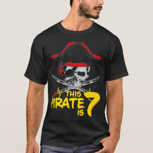T-shirt Enfants Pirate 7e anniversaire Garçon Ce pirate es