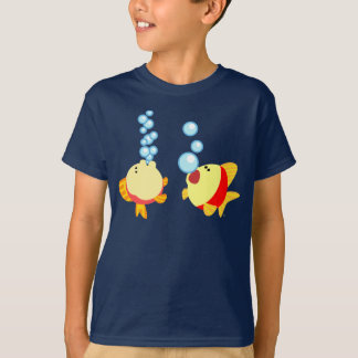 T-shirt Enfants Poisson Poisson Bouillonnant Cute