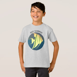 T-shirt Enfants Poissons-anges Garder Nage Distorsion