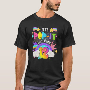 T-shirt Enfants Pop It 12e année Anniversaire fille Unicor