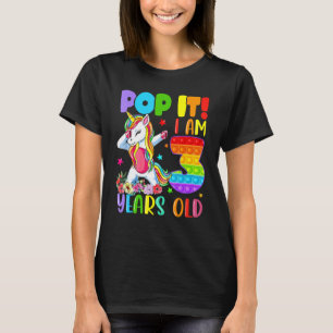 T-shirt Enfants Pop It 3e anniversaire filles garçons 3 an