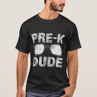 T-shirt Enfants Pré-K Dude Premier jour du cadeau préscola