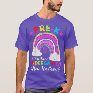 T-shirt Enfants Pré-K Nous avons fini jardin d'enfants ici