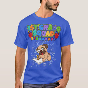 T-shirt Enfants Première Classe Squad Funny Chien Carlin É