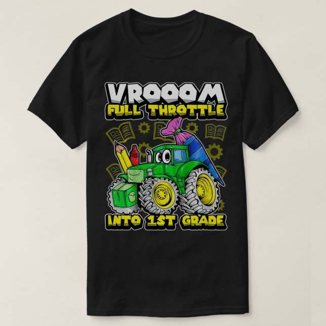 T-shirt Enfants Première Classe Tracteur VROOM Premier Jou (Design devant)