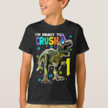 T-shirt Enfants prêts à écraser 1 1er Anniversaire T Rex D<br><div class="desc">Anniversaire Dinosaur,  Anniversaire T-Rex,  Anniversaire Dinosaur,  Anniversaire Dinosaur,  Dinosaur,  Anniversaire Dinosaur,  Anniversaire Dinosaur Boys,  Dinosaur,  T-Rex,  Enfants Prêt à écraser 1 1er Anniversaire T Rex Dinosaur Shirt Boys Cadeau</div>