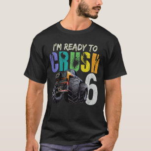 T-shirt Enfants prêts à écraser Camion Monster 6e annivers