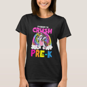 T-shirt Enfants Prêts À Écraser Pré K Badigeonner Unicorne