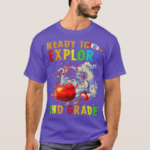 T-shirt Enfants prêts à explorer 2e année Cute Astronaut g