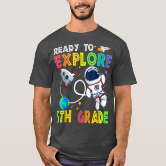 T-shirt Enfants prêts à explorer la 5e année Cute Astronau