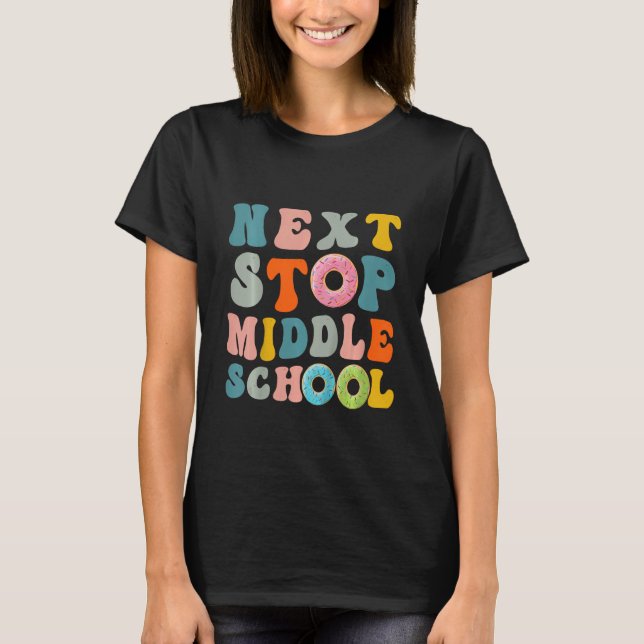 T-shirt Enfants Prochain arrêt collège école primaire Gra (Devant)