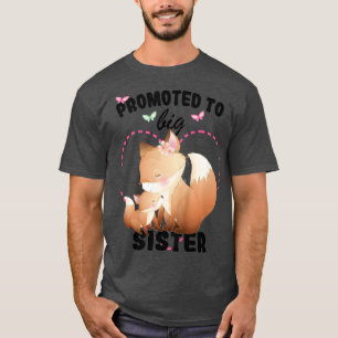T-shirt Enfants Promus À Grosse Soeur 2023 Grossesse Fox A