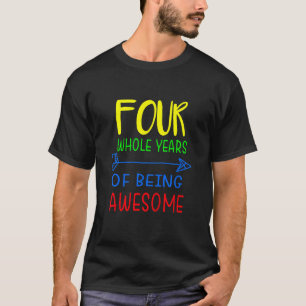 T-shirt Enfants Quatre années entières d'être génial 4ème