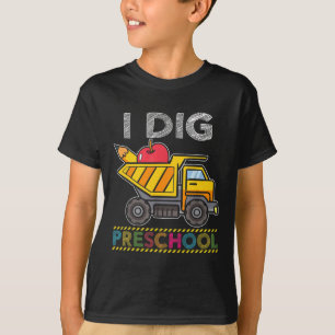 T-shirt Enfants que j'aime École maternelle Camion École E
