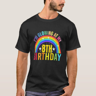 T-shirt Enfants que je glisse à mon 8e anniversaire fête 8
