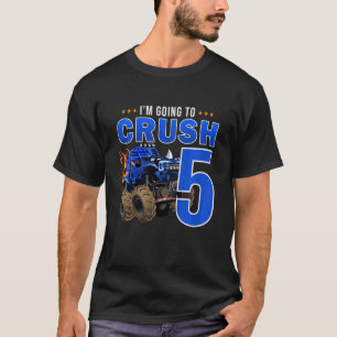T-shirt Enfants que je vais écraser étant 5 ans 5e naissan