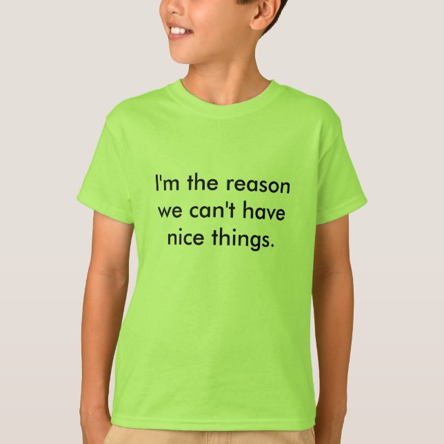 T-shirt Enfants - raison pour laquelle (Devant)