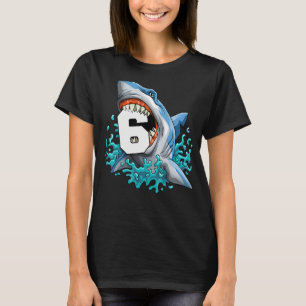 T-shirt Enfants requin 6e anniversaire Garçons Funny Requi