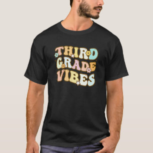 T-shirt Enfants Retour À L'École Vibes De Troisième Année 