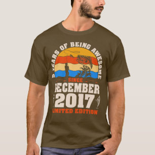 T-shirt Enfants Retro Décembre 2017 5 ans Amoureux de la p